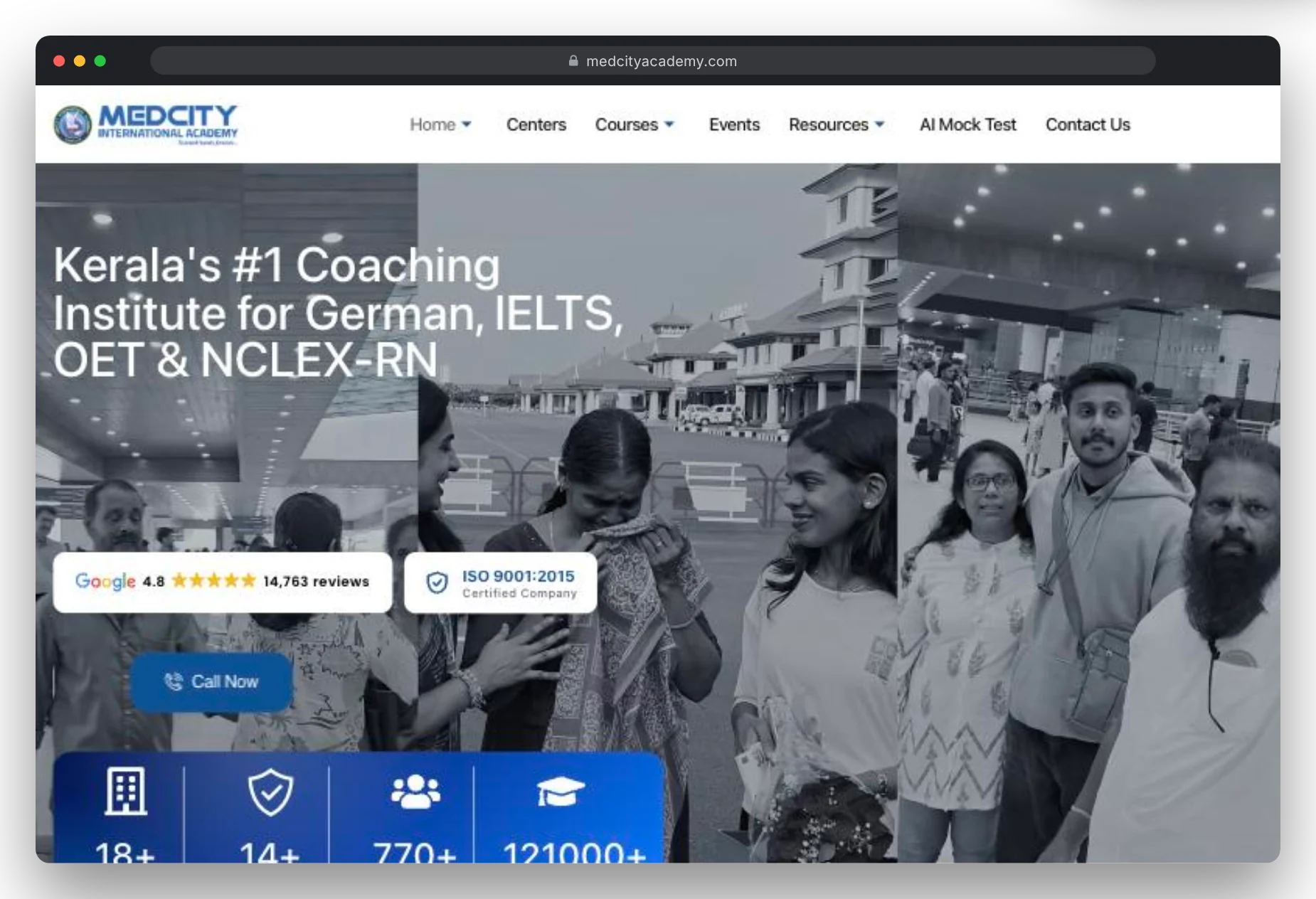 medcityacademy.com in a desktop browser